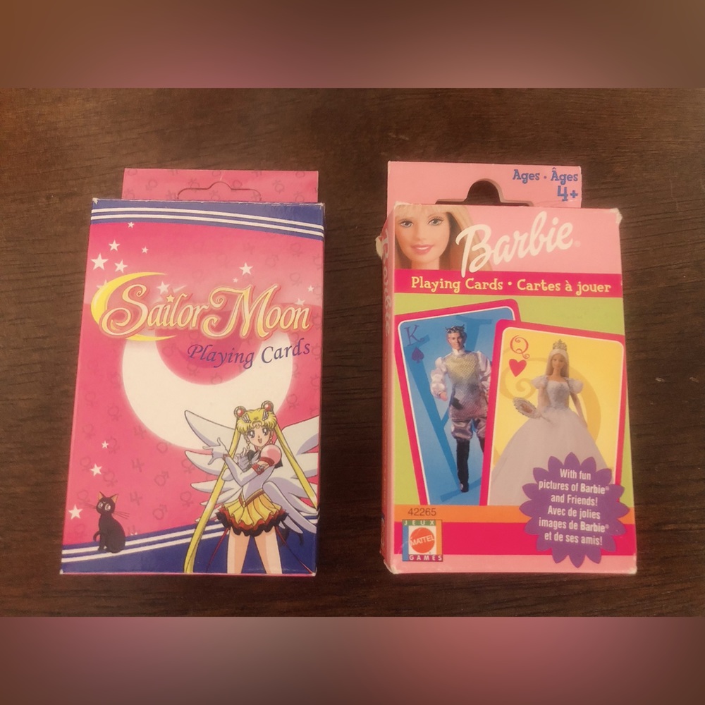 Barbie & Sailor Moon Playing Cards